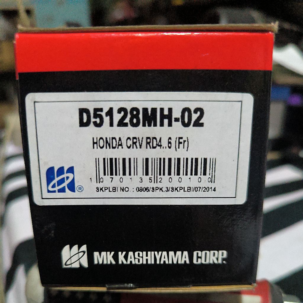 KAMPAS REM CRV RD4..6 MK MERAH  D5128 MH-02 BRAKE PADS