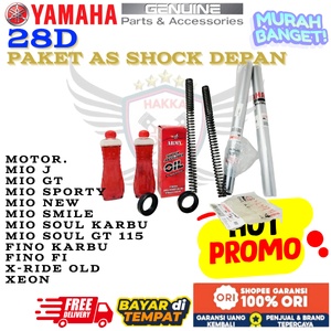 28D PAKET AS SHOCK DEPAN ASLI YAMAHA MIO J,AS SHOCK DEPAN AYAMAHA MIO M3,AS SHOCK DEPAN MIO SMILE,AS