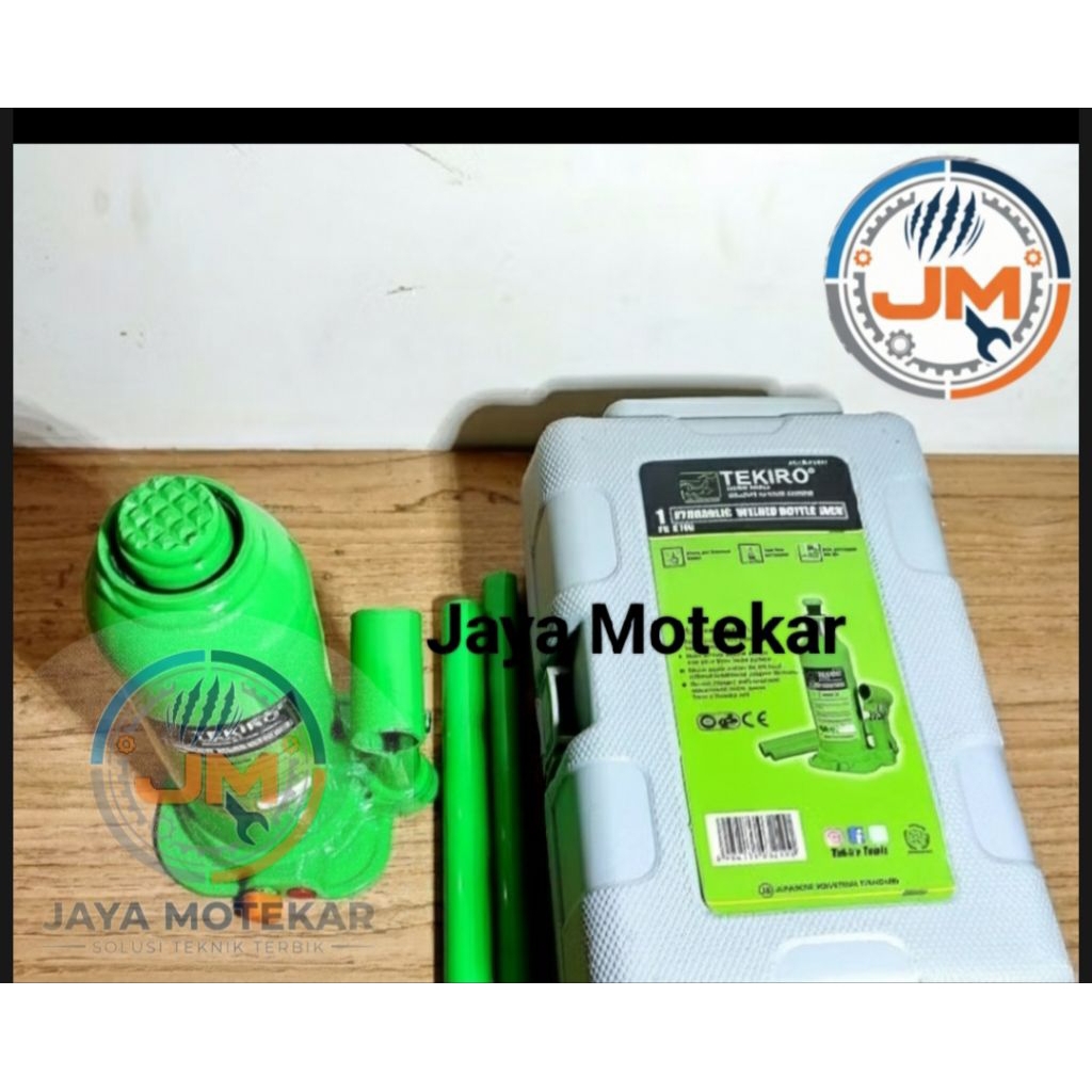 TEKIRO Dongkrak Botol Hidrolik Jack Mobil Angkat 1T 2T 4T 6T 10T 15 T 20T 30Ton Kuat Murah