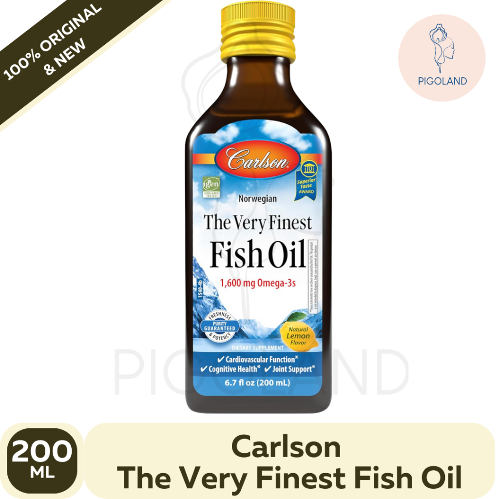 Carlson Norwegian Fish Oil Omega Minyak Ikan Dewasa 1600 mg 200 ml