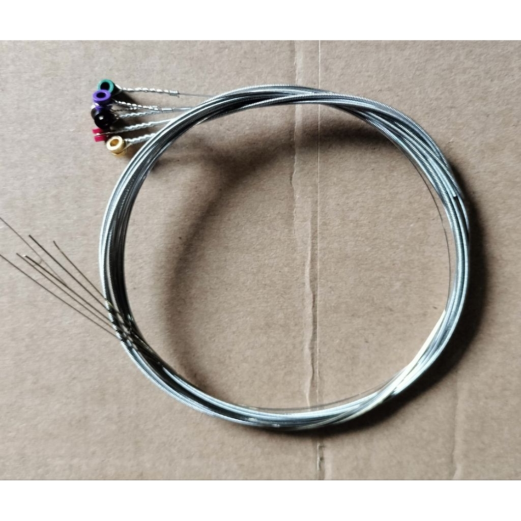 senar gitar elektrik d'adario 010 gold satu set