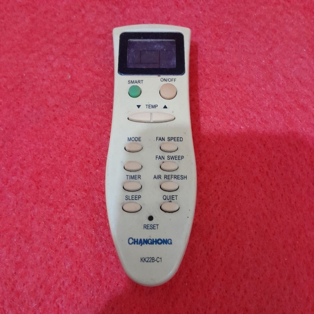 Remote Remot AC CHANGHONG Original Asli . KK22B - C1 .