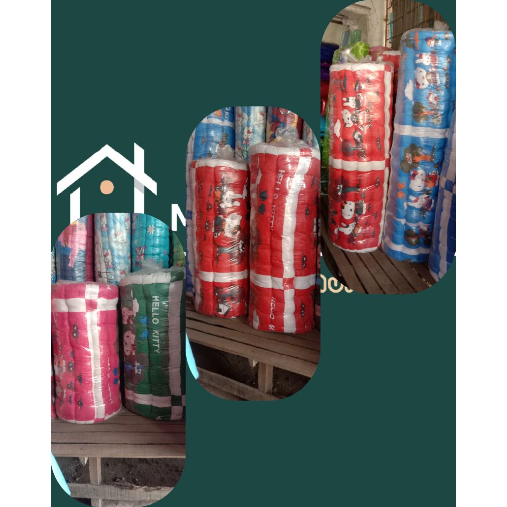 Kasur kapuk|Tilam Kapuk Hello Kitty uk*80×180cm