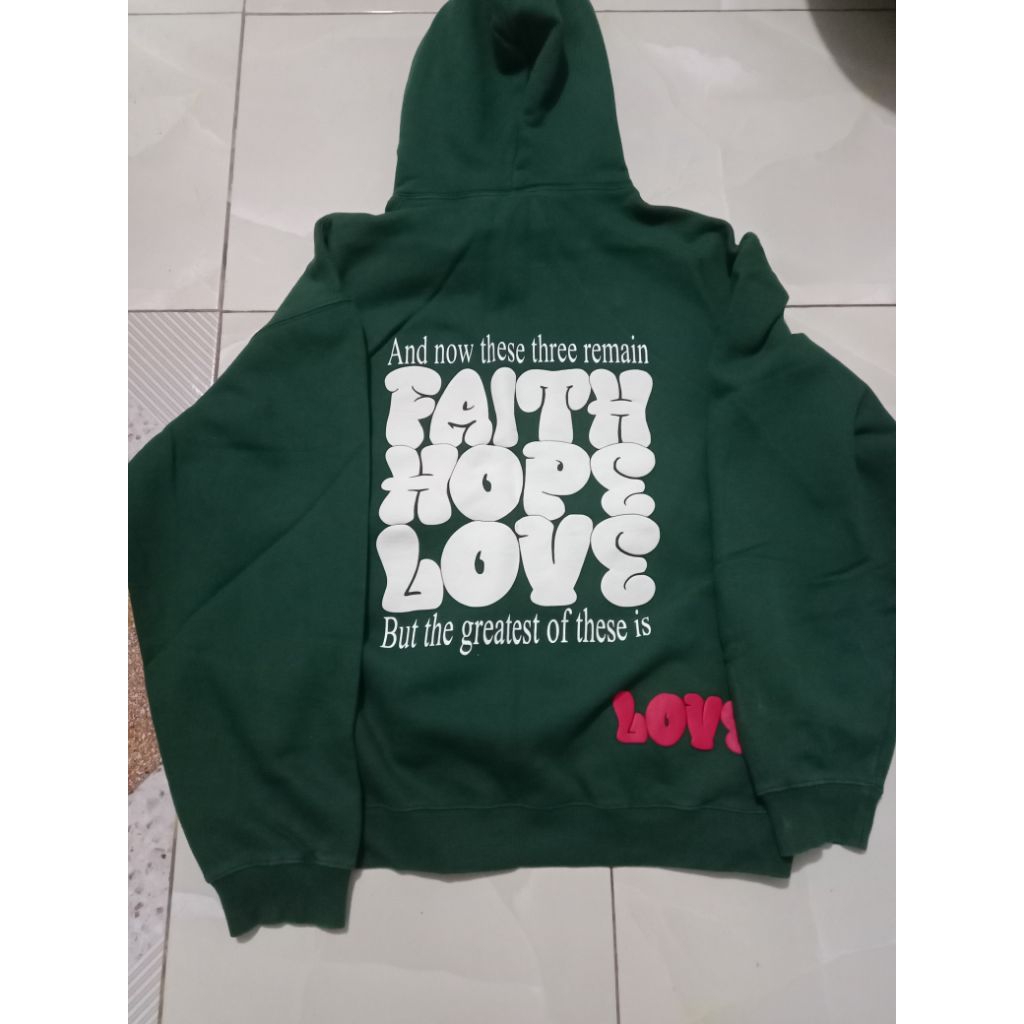 Hoodie Faith Hope Love