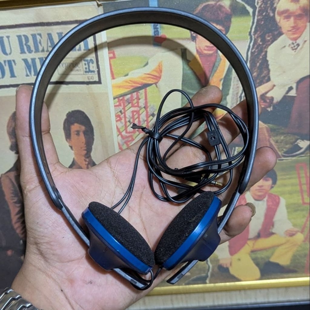Headphone Headphones Headset Panasonic RP-HX35-A Blue
