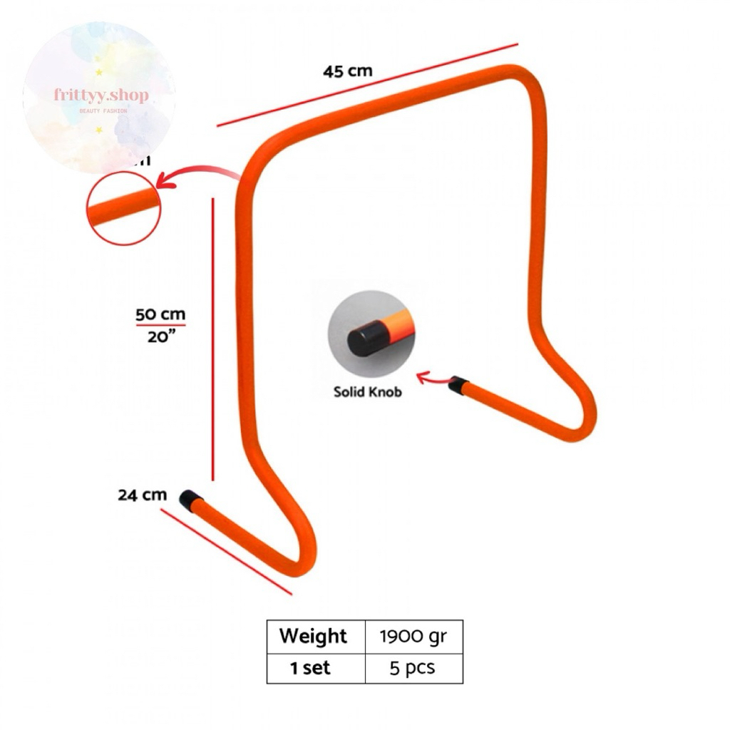 Hurdle Alat Lompat ROX CARAT 50CM Isi 5 Pcs Original