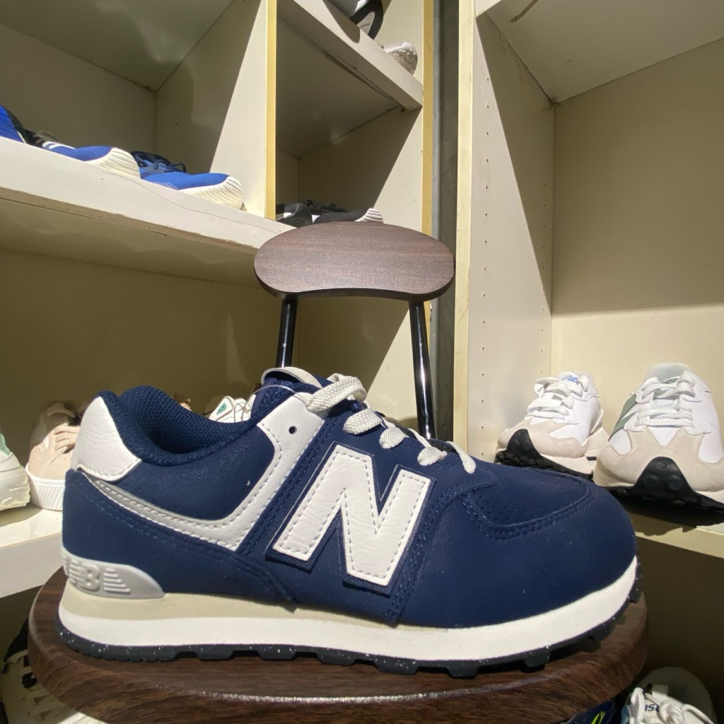 NB 574 Navy Kids 100% Original Guarantee