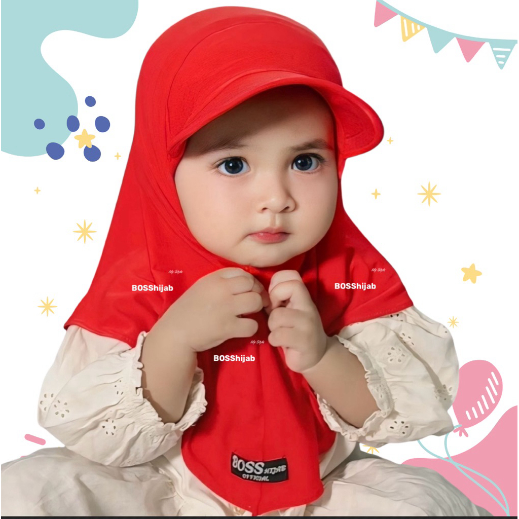 jilbab anak bayi 0 3 6 bulan 1 2 tahun sampai 6 tahun JILTOP BAYI kerudung topi anak perempuan jilba