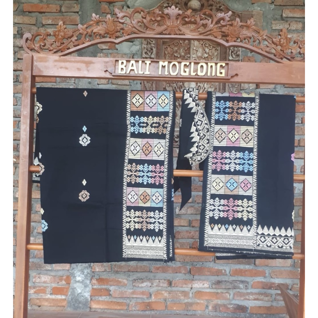 BALI MOGLONG - COUPLE SONGKET JEMBRANA BALI KAMEN +  SAPUT UDENG