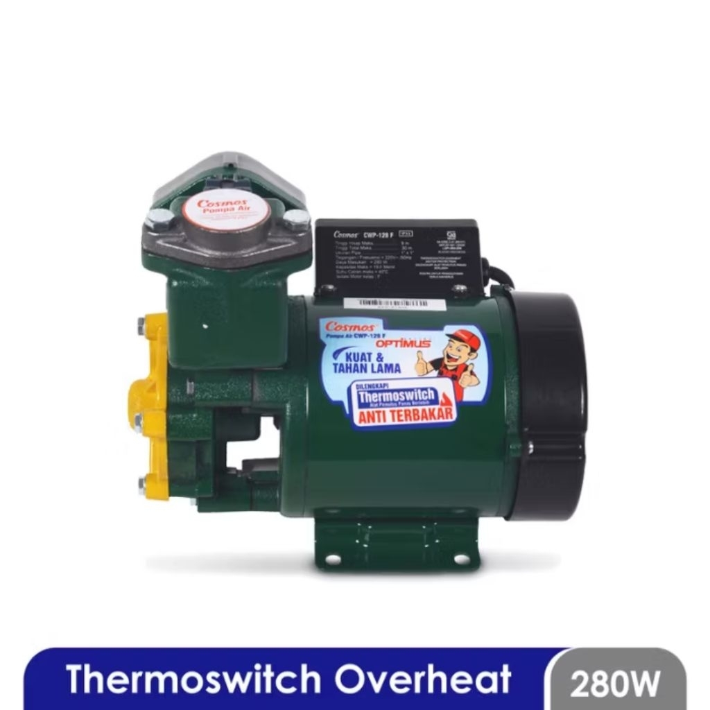 Pompa Air / Mesin Air Cosmos CWP-128F Optimus Thermoswitch Kuat & Tahan Lama CWP 128F