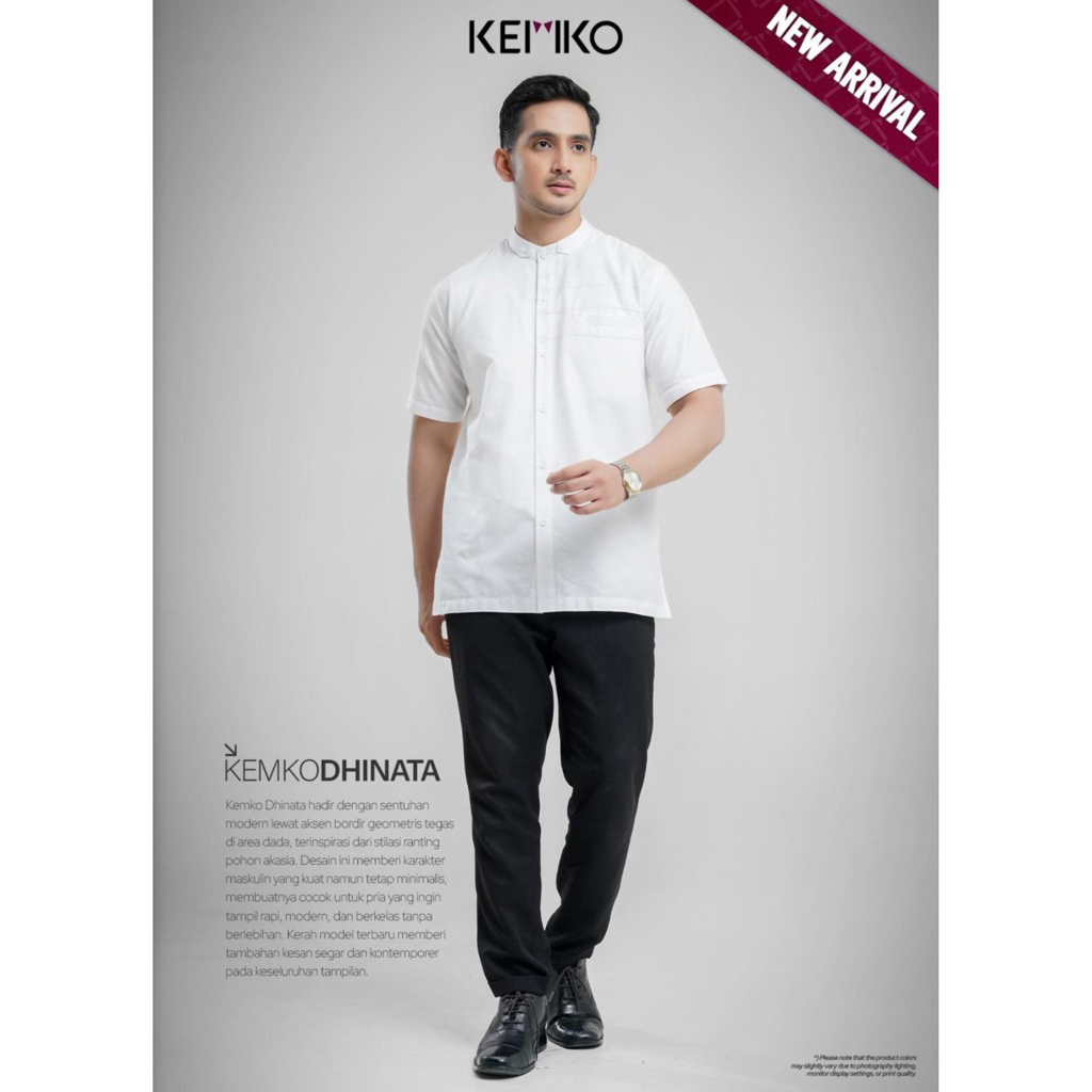 Rabbani - baju koko pria KEMKO DHINATA PUTIH PDK