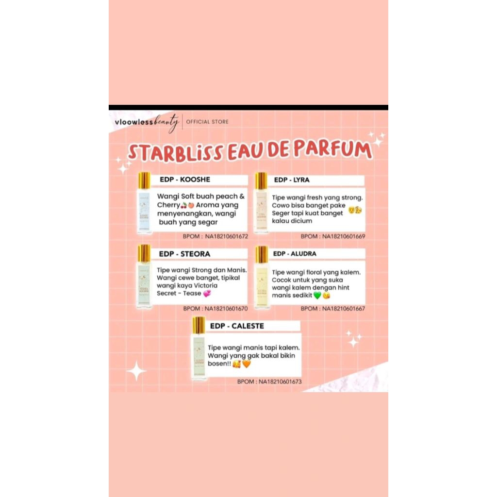 Parfum starbliss vlowless