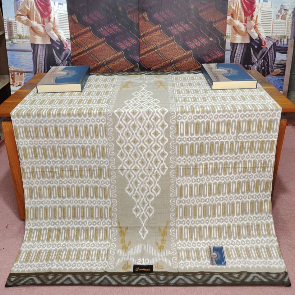 SARUNG CENDANA GOYOR PUTIH MEWAH SARUNG PRIA DEWASA