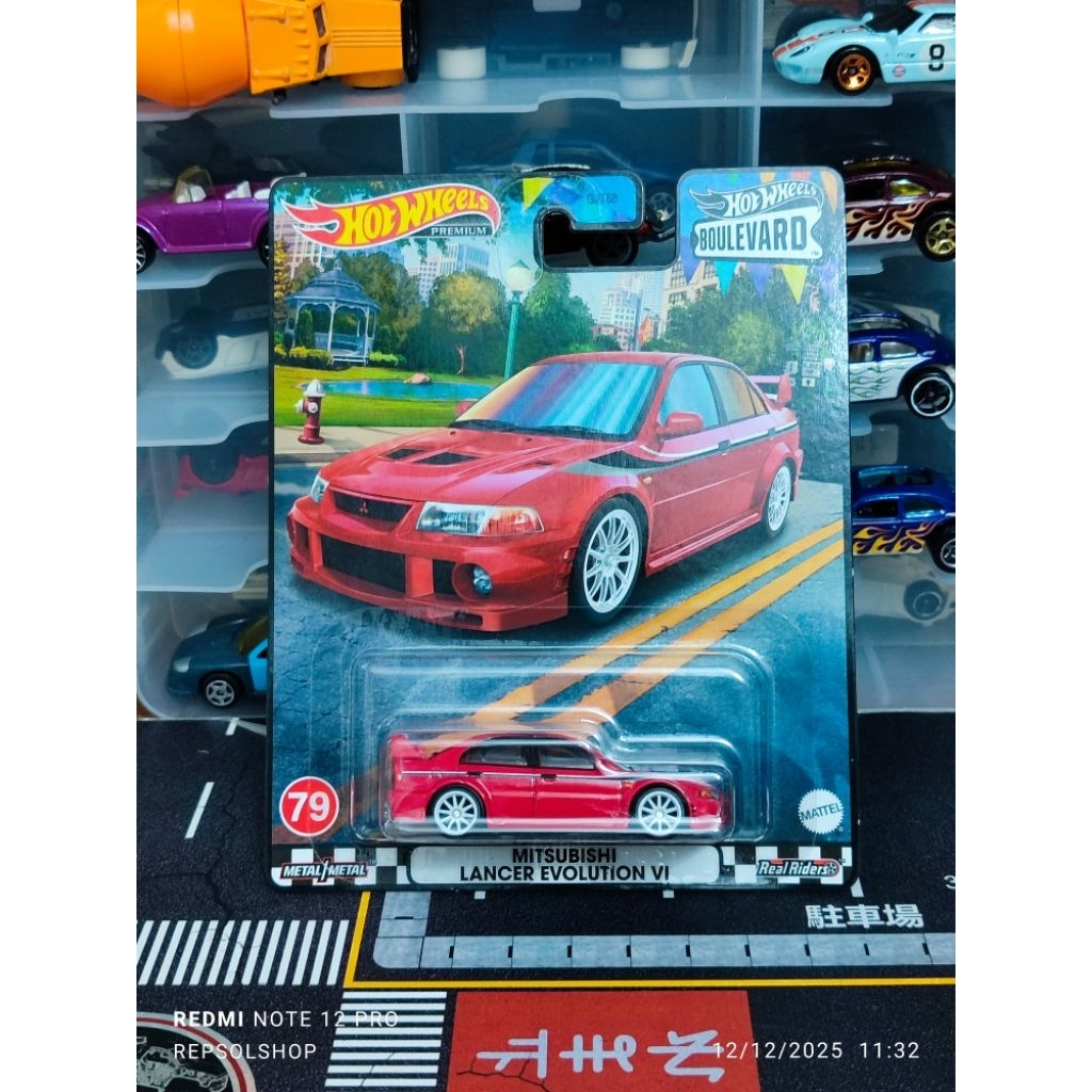 Hotwheels Premium Mitsubishi Lancer Evo VI Merah