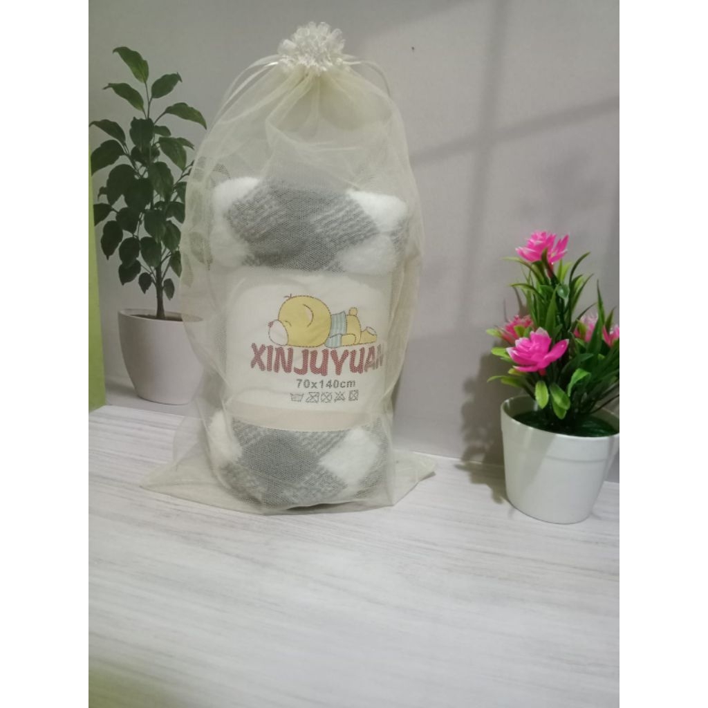(25 pcs) souvenir kantong tile serut untuk handuk T30xL20