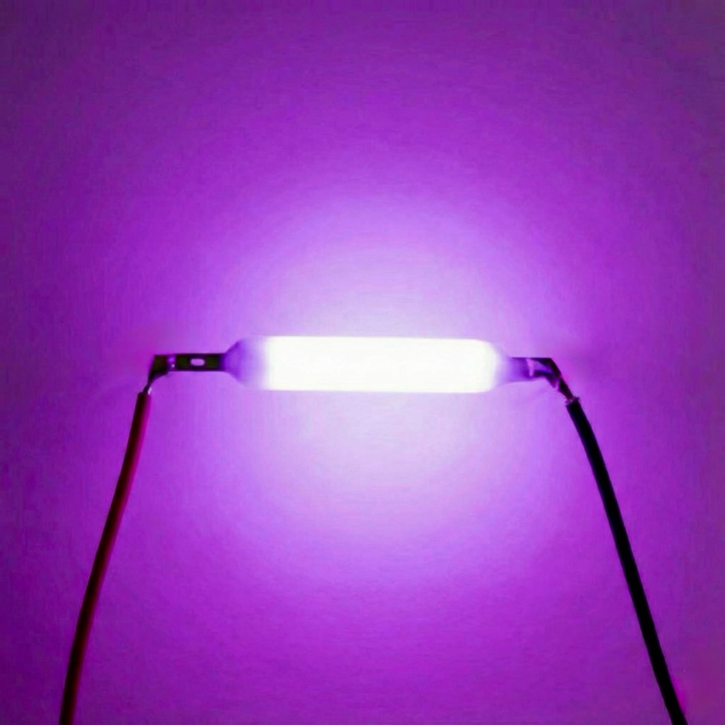 LED Filament Edison 3V 18.5mm 65mA Ungu Purple LED Filamen Bulb (Grosir)