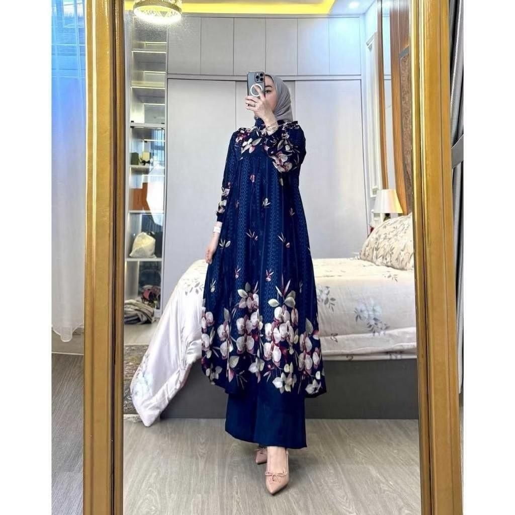Setelan Long Tunik//Setelan Long Tunik Wanita