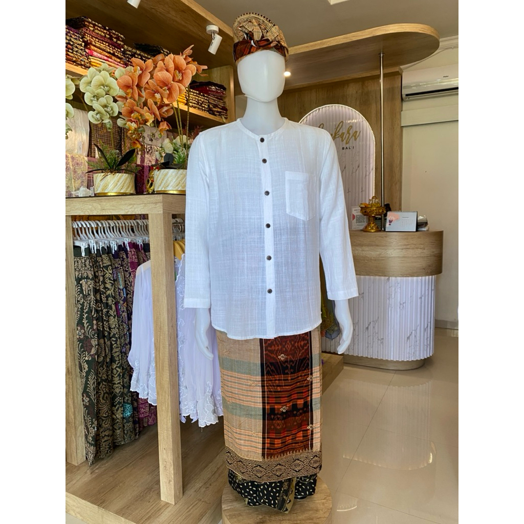 Saput & Udeng Endek Bordir Premium