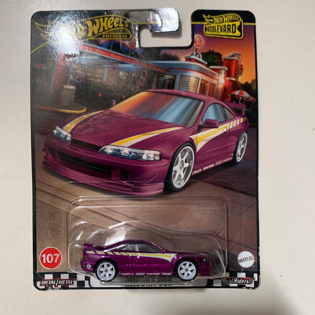 Hot Wheels Premium Custom 01 Acura Integra GSR Purple Boulevard Japan Card