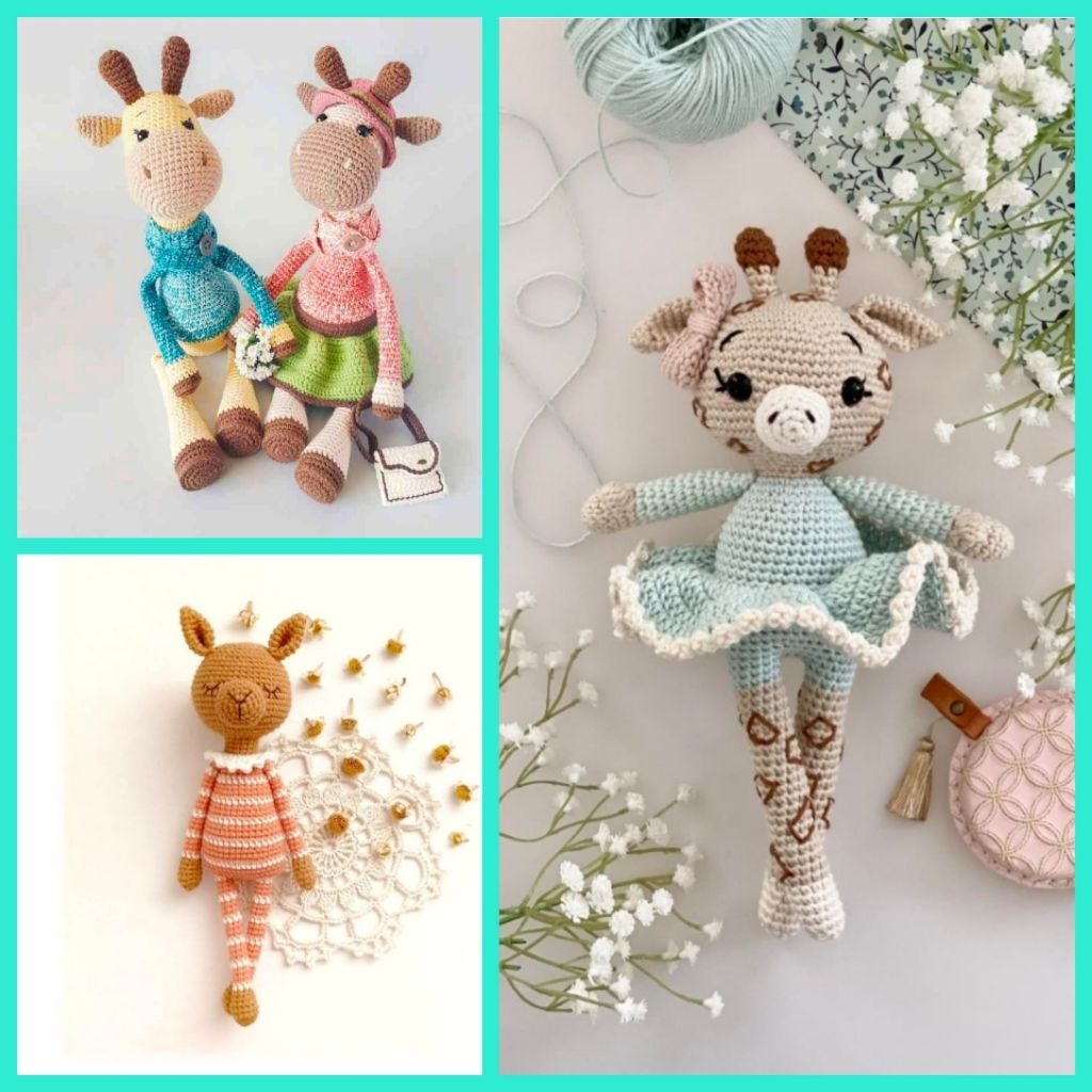 pola pdf amigurumi giraffe boneka jerapah amigurumi jerapah