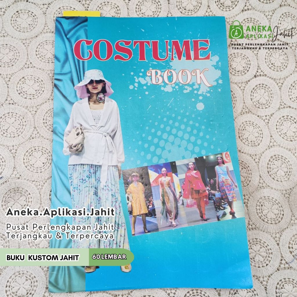 1 PCS BUKU POLA MENJAHIT / BUKU KUSTOM / BUKU LES MENJAHIT / BUKU GAMBAR KUSTOM