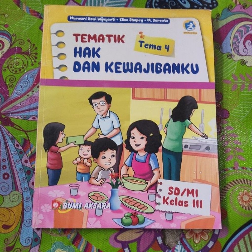 Tematik Hak Dan Kewajibanku Kelas 3 Penerbit Bumi Aksara Kurikulum 2013 ( CUCI GUDANG ) -A