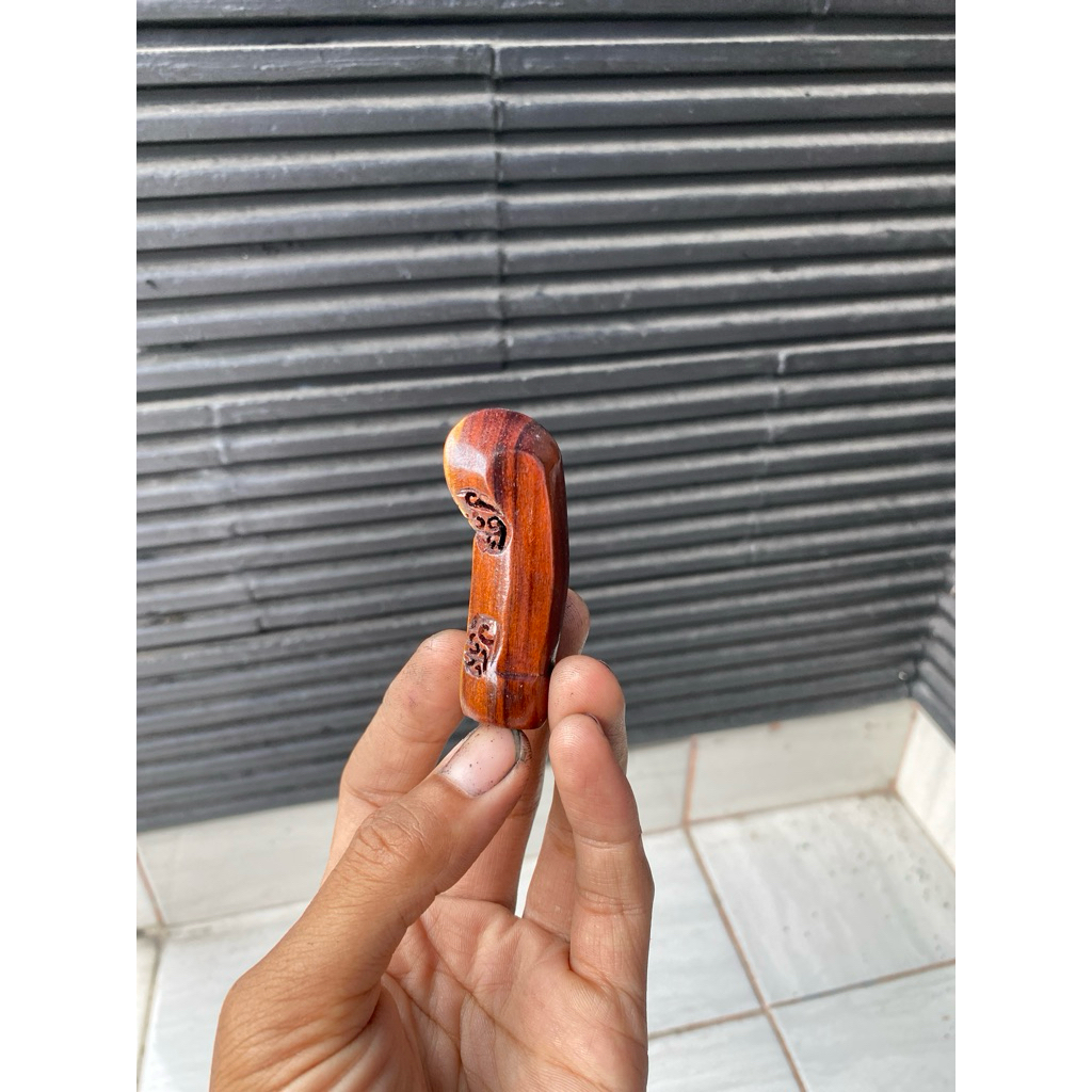 Bloom_Day Warangka Deder Kayu Tayuman Sirlak Komponan Pjg 6Cm