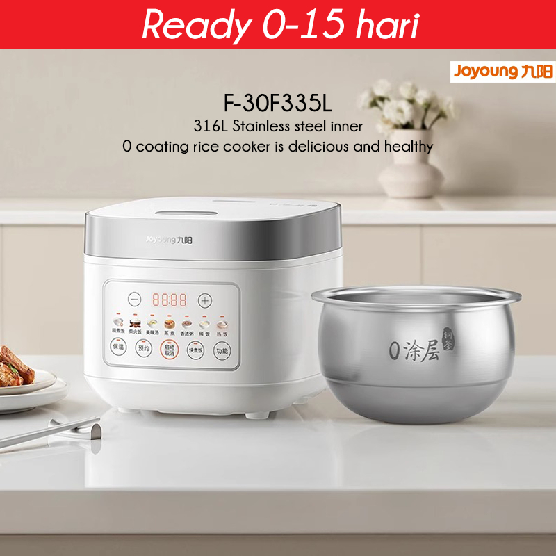 JOYOUNG Rice Cooker 3L 4L Household Rice Cooker 0 Coating 316L Stainless Steel Tank Pressure Cooker 