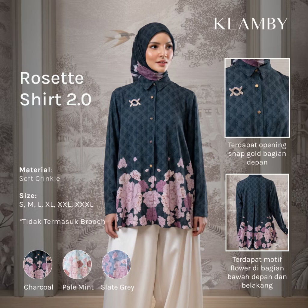 Wearing klamby Calya shirt / Rosette Shirt