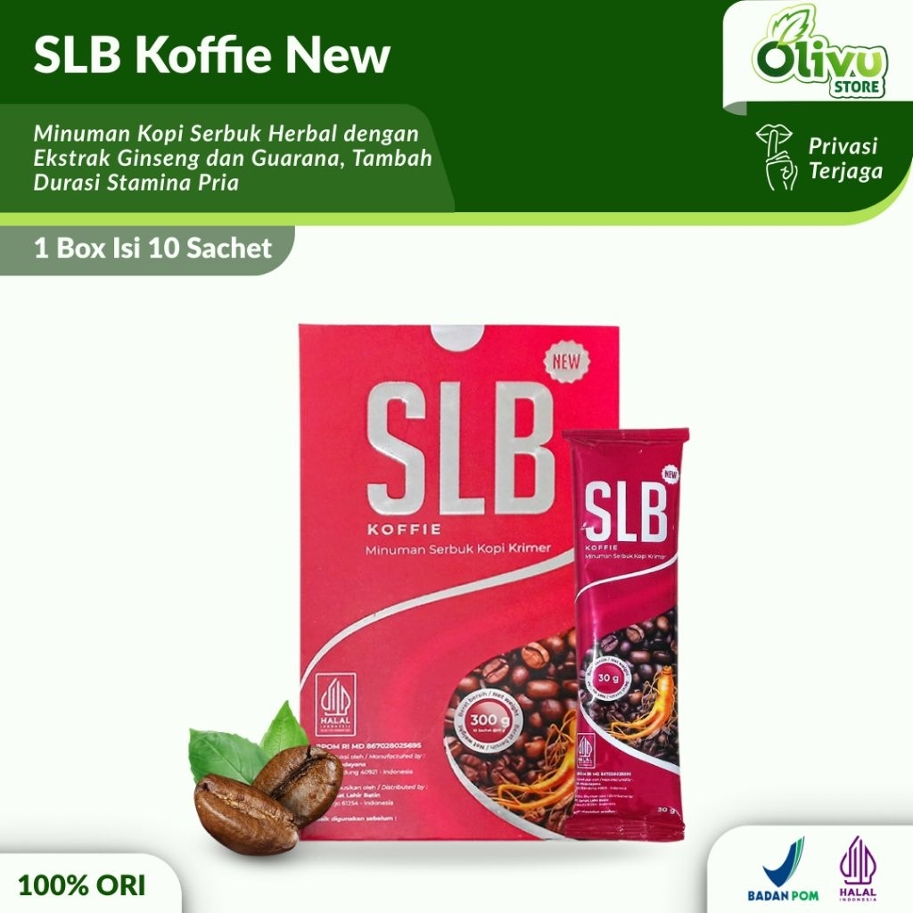 Kopi SLB Asli Original 1 Box Isi 10 Sachet Kemasan Baru
