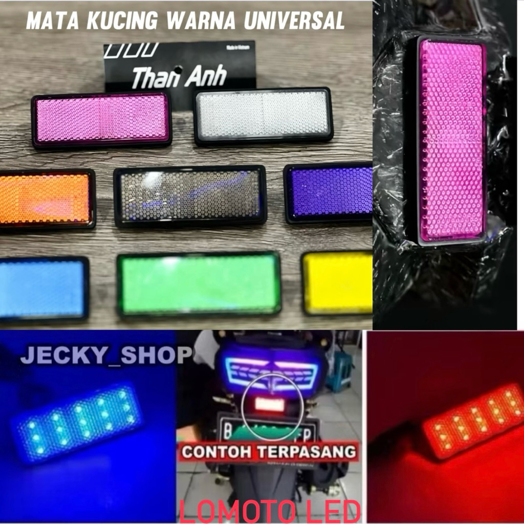 Lampu LED Mata Kucing Belakang Motor – Stop Kedip & Standby | Variasi Universal