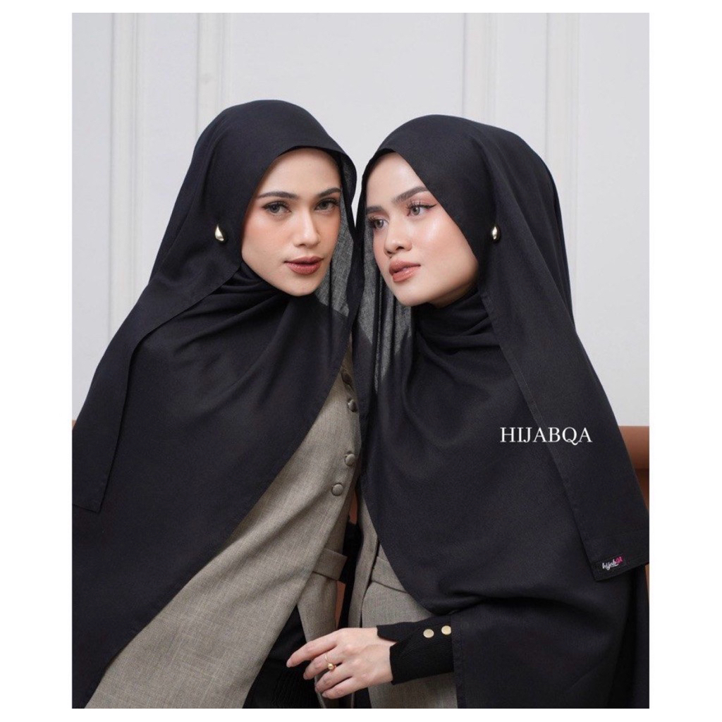 Viscose Pasmina Black HIJABQA