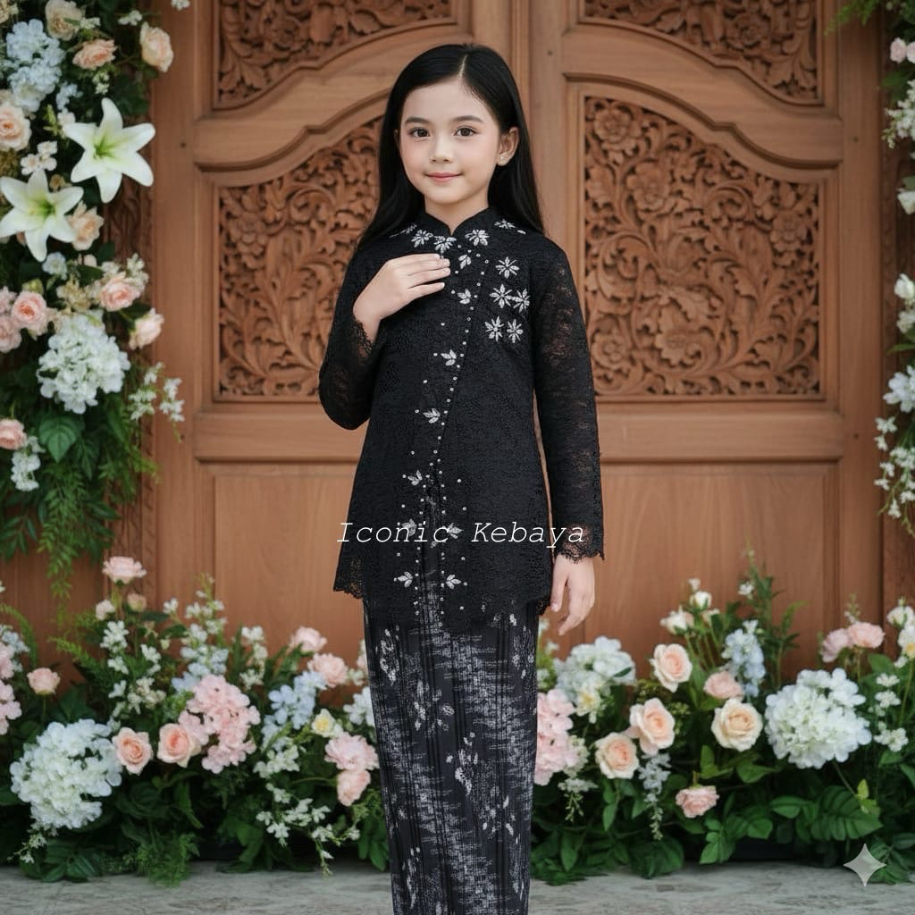 Kebaya Janggan Anak Perempuan | Kebaya Anak Perempuan Modern - Kebaya Anak Perempuan TK-SD 12 Tahun