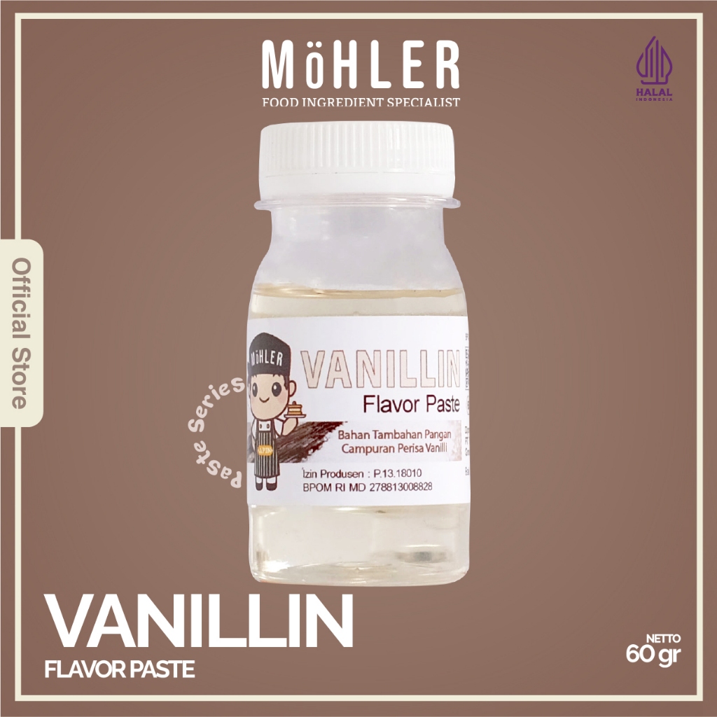 MOHLER Pasta perisa pewarna VANILLIN