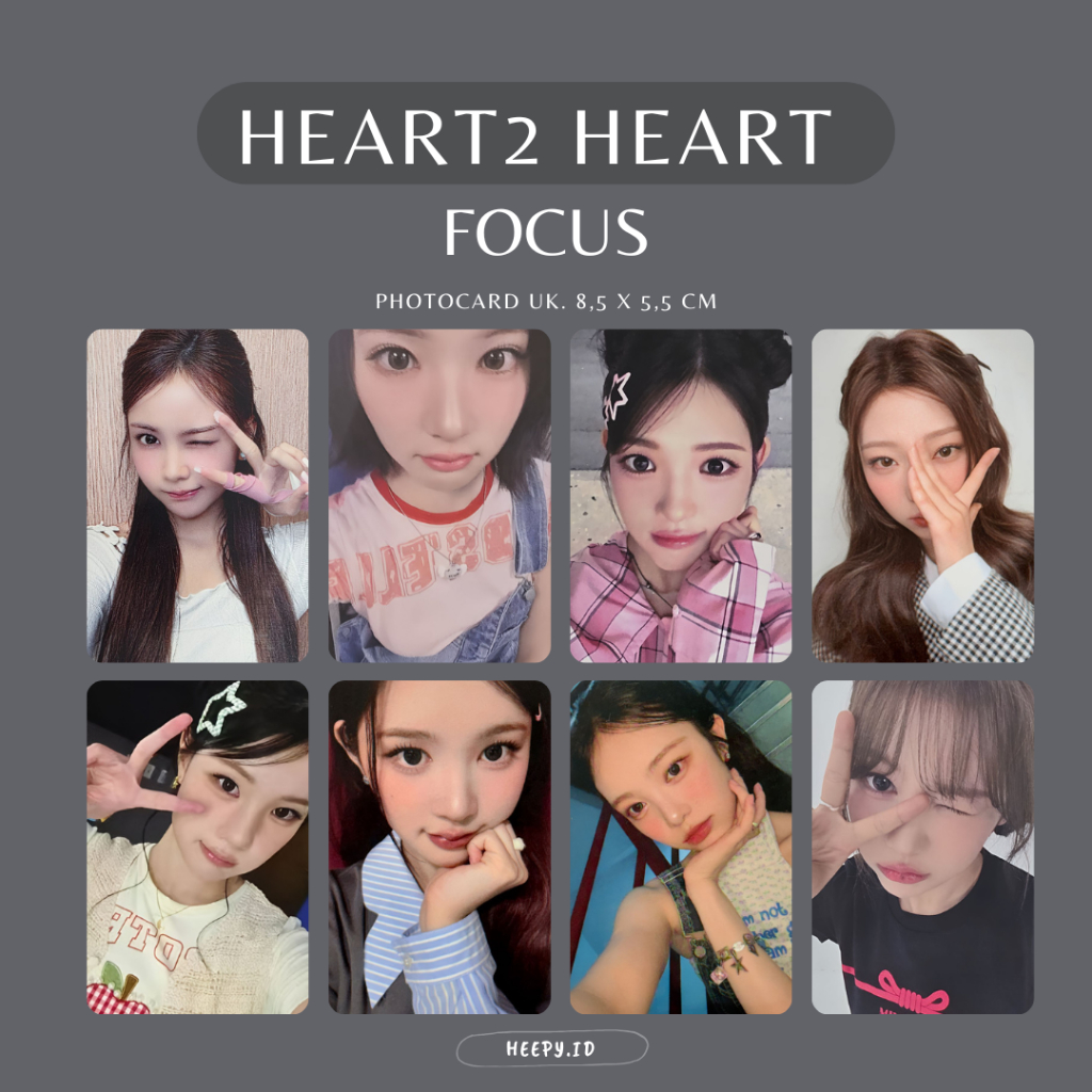 [H2H] UNOFFICIAL PHOTOCARD H2H HEART2HEART FOCUS