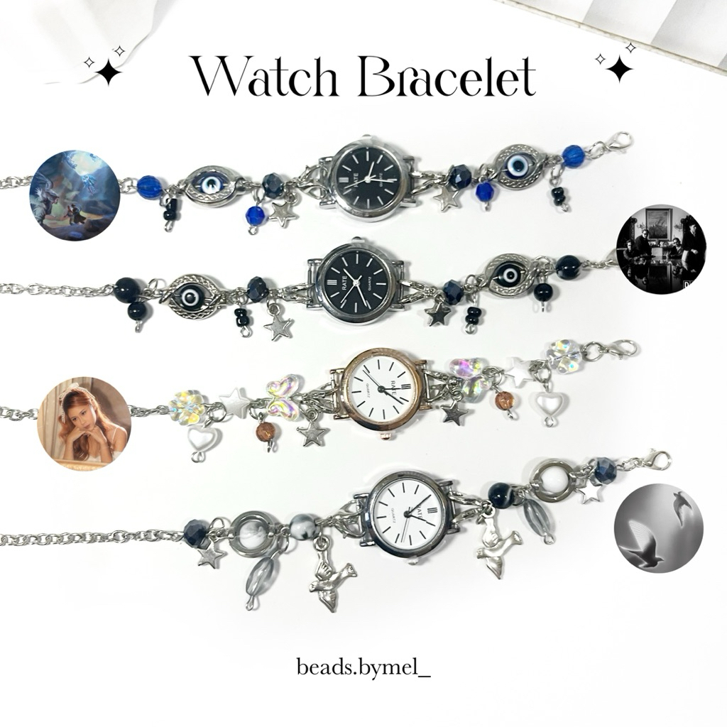 Limited Edition Jam Tangan Manik Hindia | Jam Tangan Hindia | Jam tangan Charm | Jam Tangan Aestheti