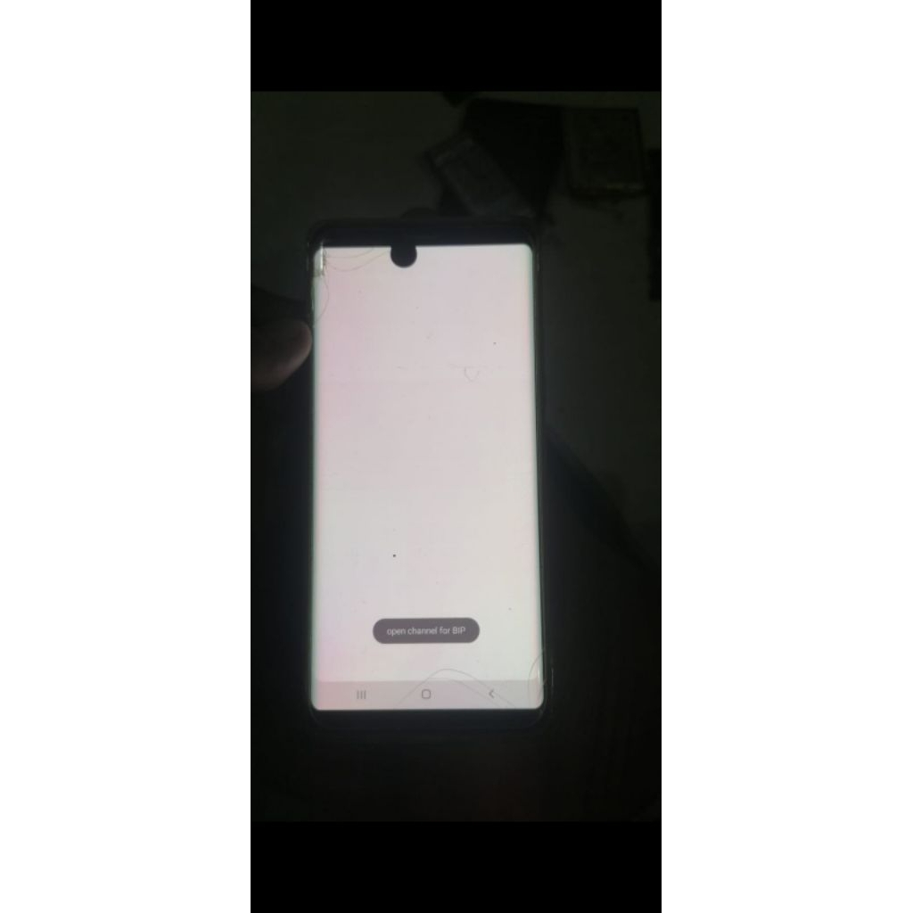 LCD Samsung Galaxy Note 8 Ori Copotan Retak dan Sedikit Tompel Tapi Normal