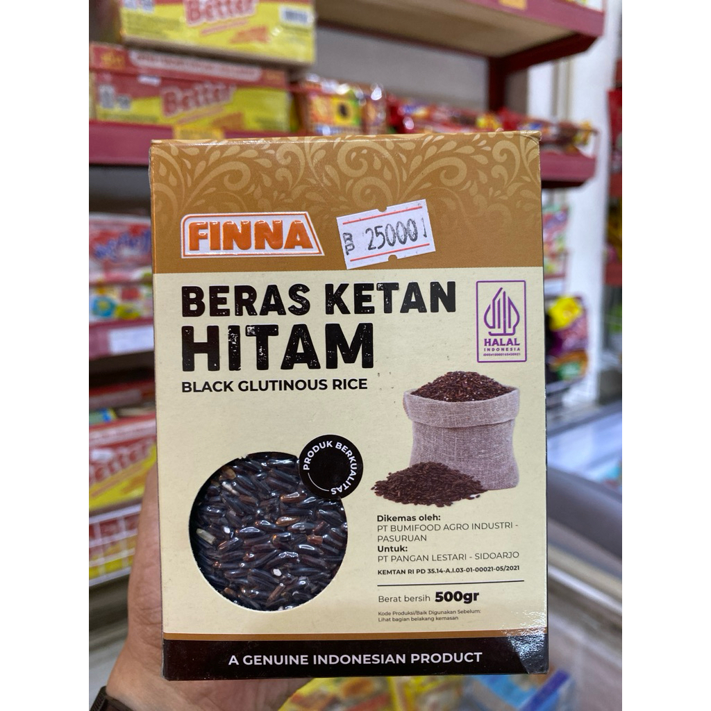 Finna Beras Ketan Hitam 500gr