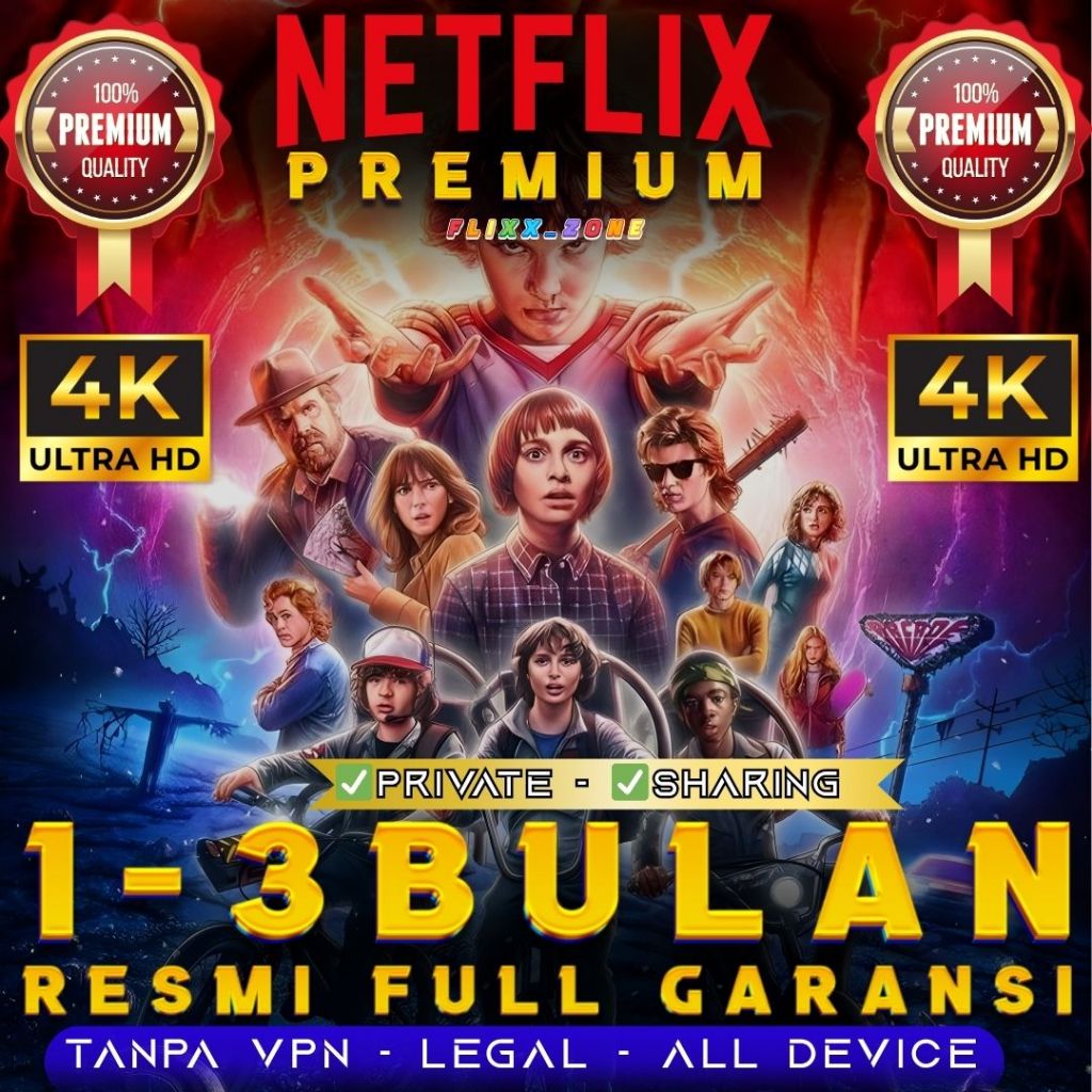 NETFLIX PRIVATE PREMIUM ORIGINAL 3 BULAN FULL GARANSI 4K