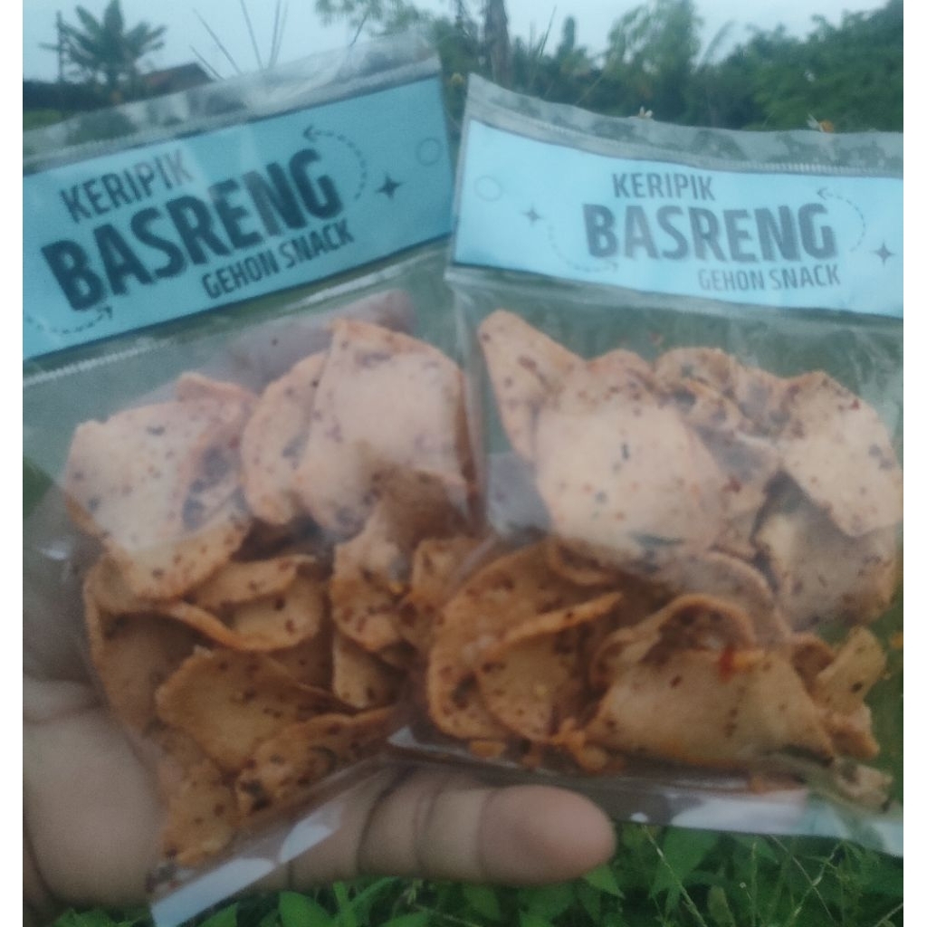keripik basreng pedas gurih daun jeruk( paket reseller)