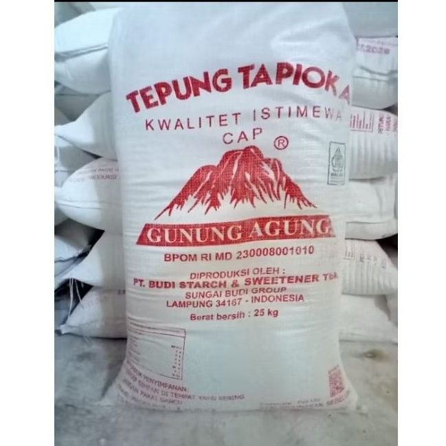 Tepung Tapioka Sagu Cap Gunung Agung Curah 1kg