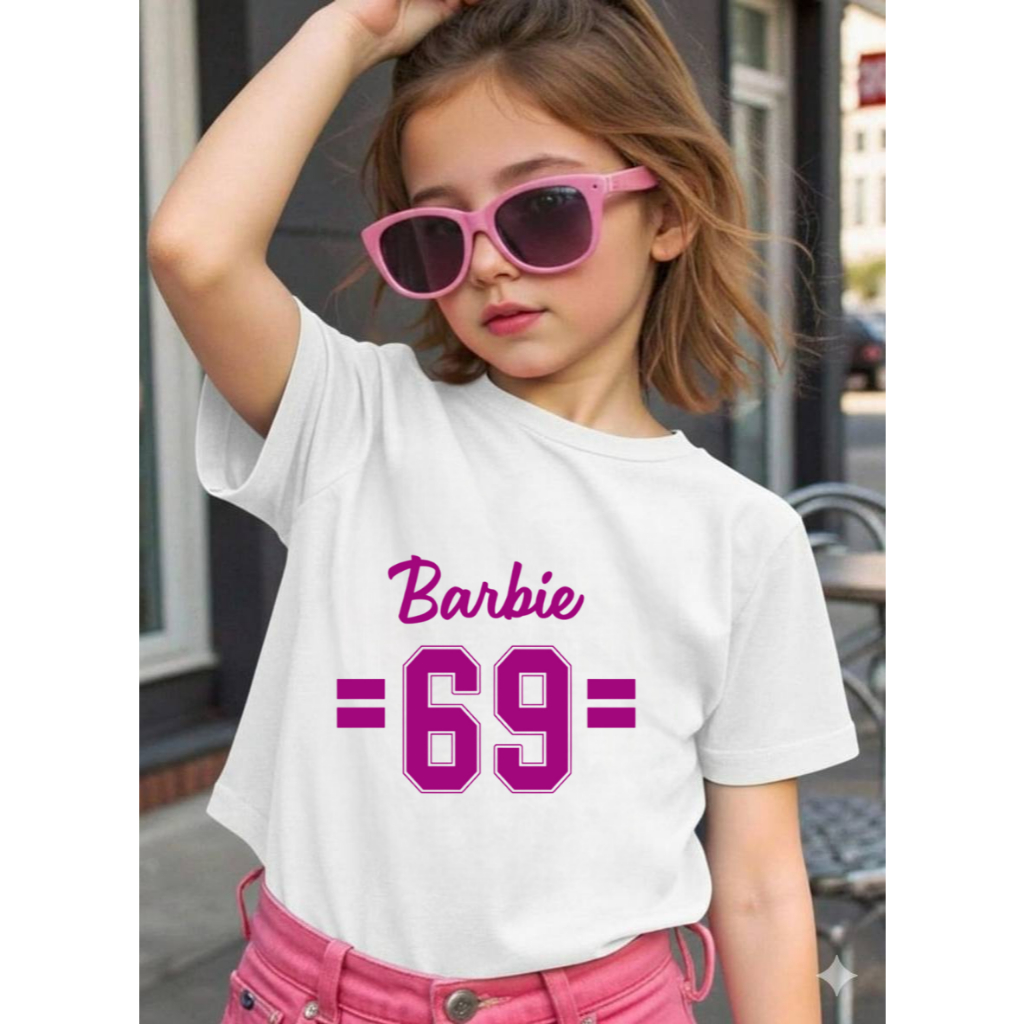 Fashion Anak Perempuan Pakaian Anak Perempuan Angka 69 Usia 1-12 Tahun