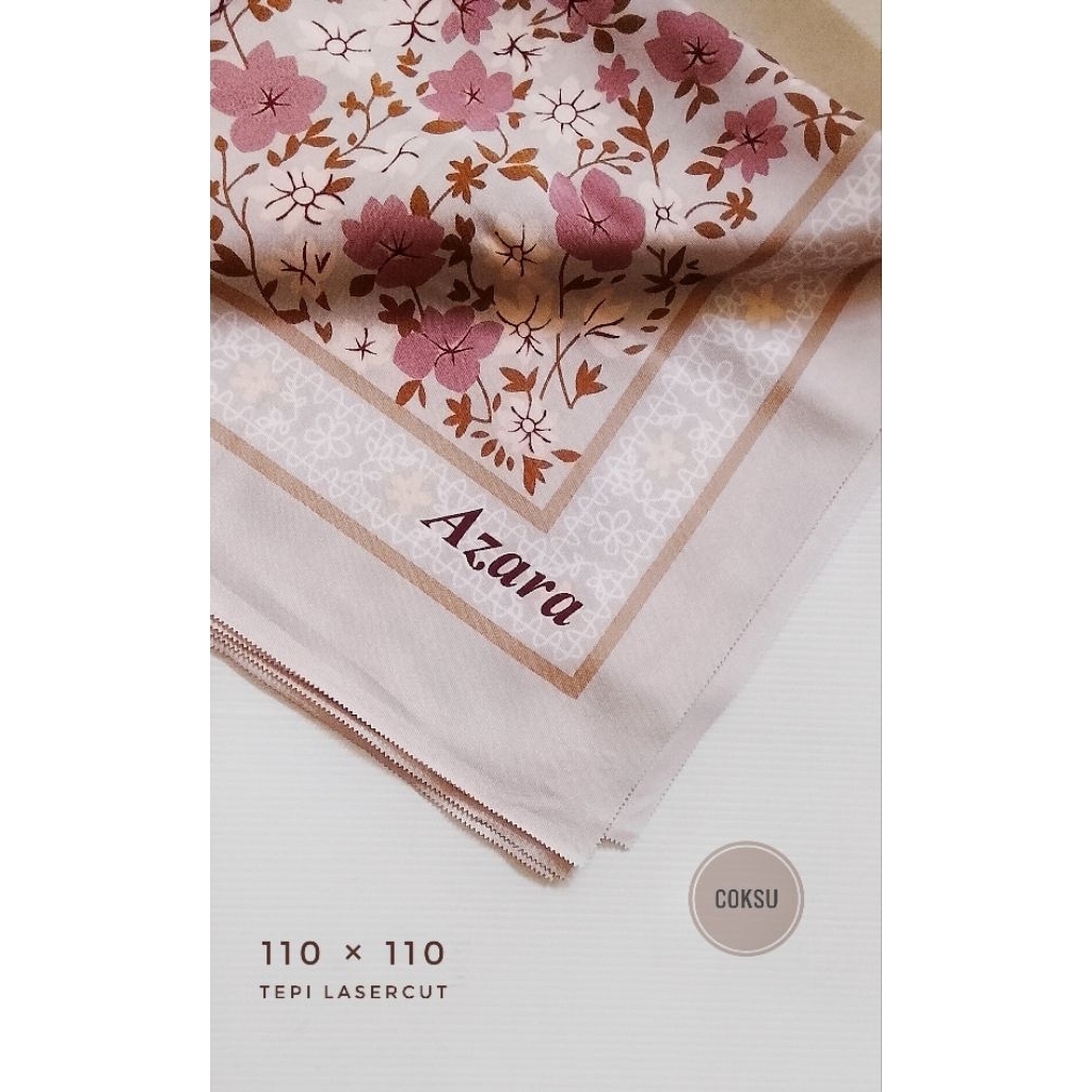 AZARA OSKARA KERUDUNG SEGIEMPAT MOTIF/HIJAB MOTIF OSKARA AZARA