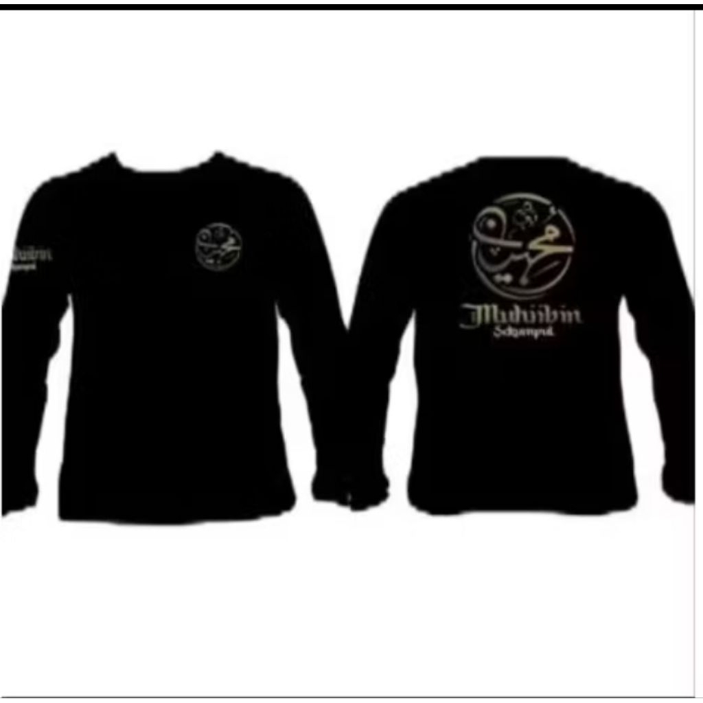 KAOS LENGAN PANJANG HURUF ARAB MUHAMAD KAOS MODEL BARU