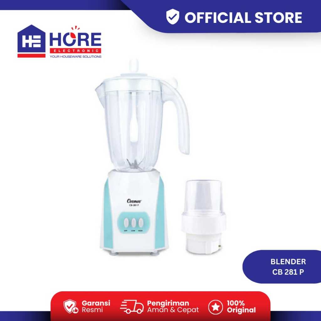 BLENDER COSMOS CB 281 P / COSMOS BLENDER CB 281 P / COSMOS CB 281 P BLENDER PLASTIK KAPASITAS 2 LITE
