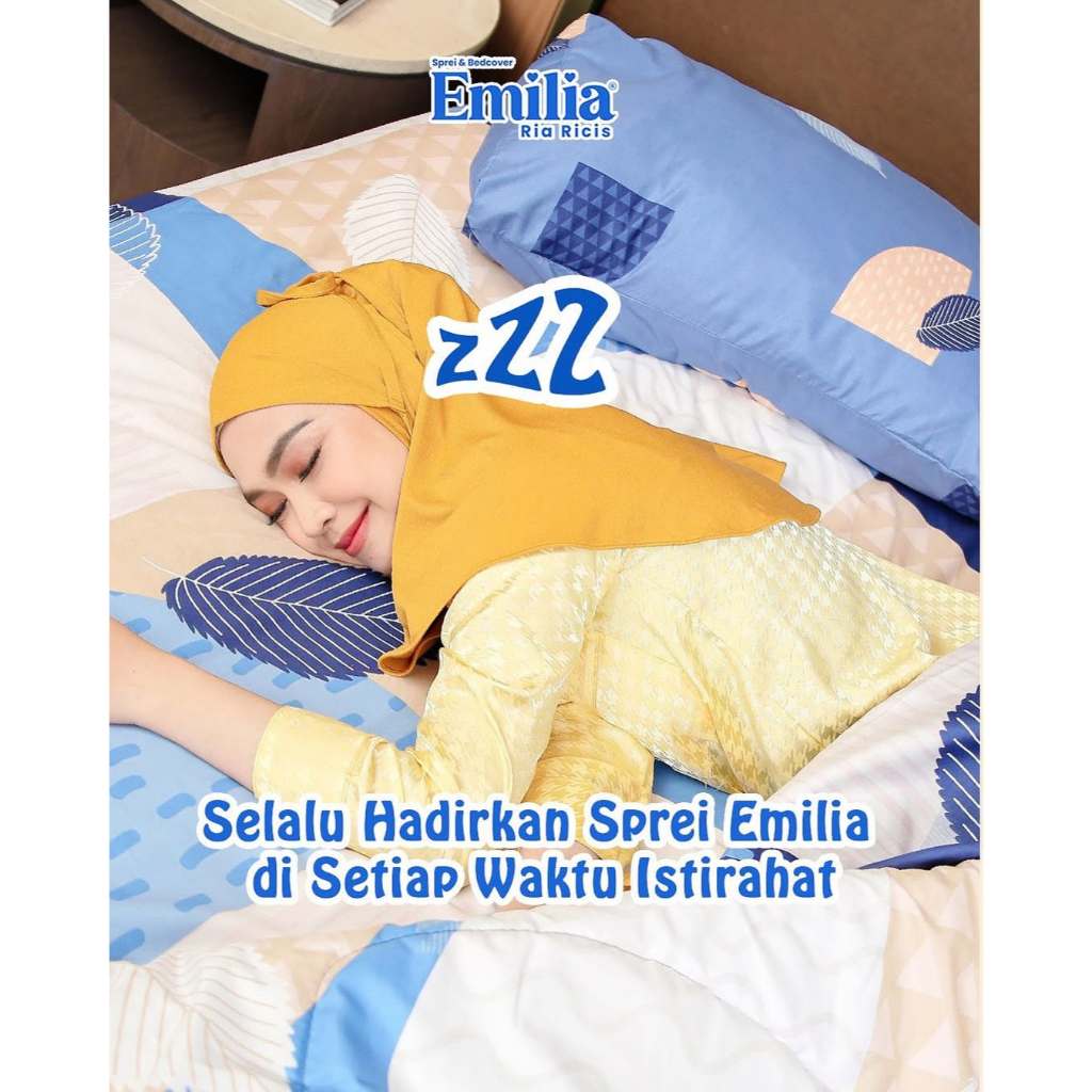 BEDCOVER EMILIA BONITA 160 X 200 (Sprei Flat)