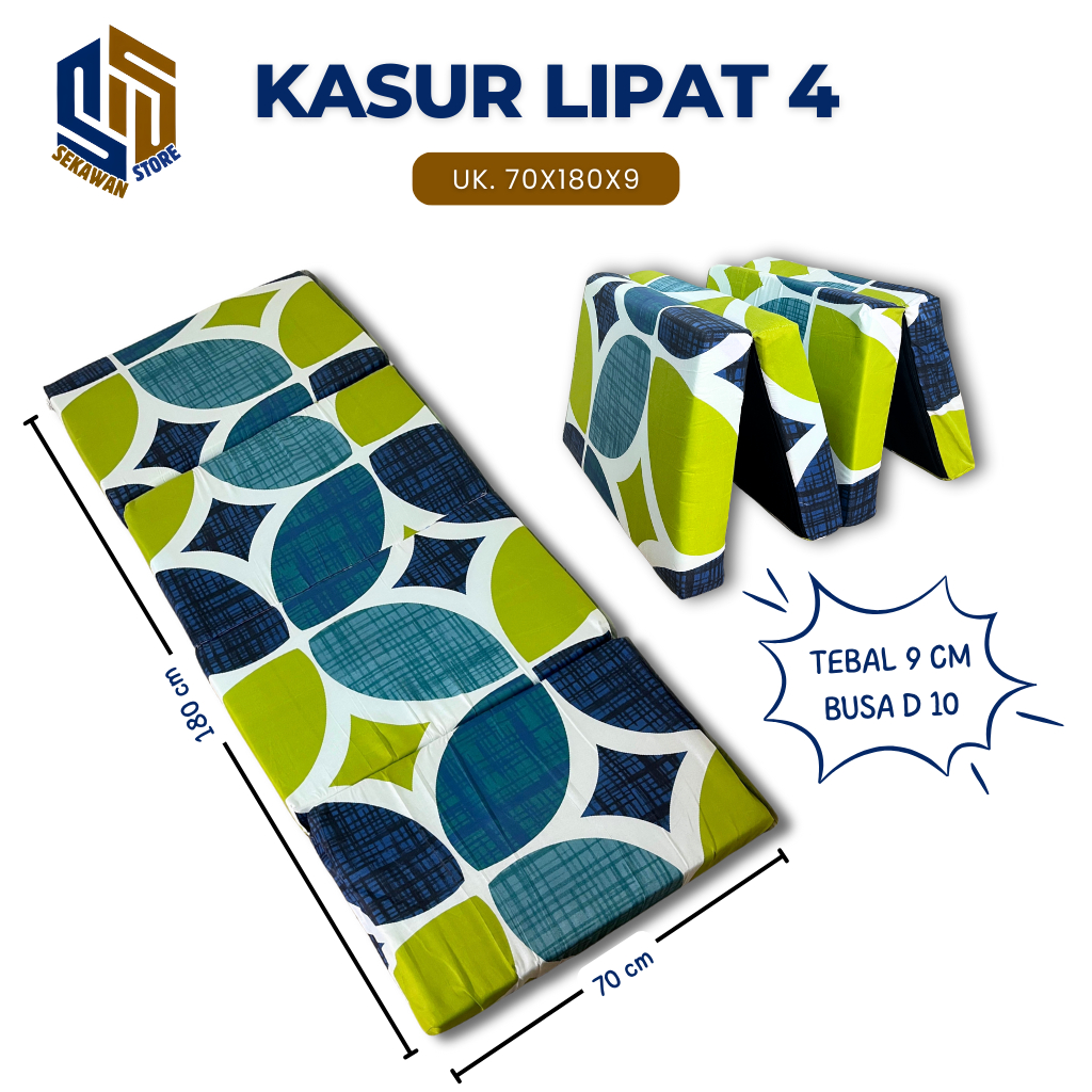 KASUR LIPAT 4 TEBAL 9 CM UK. 70X180, KASUR LANTAI KASUR MURAH