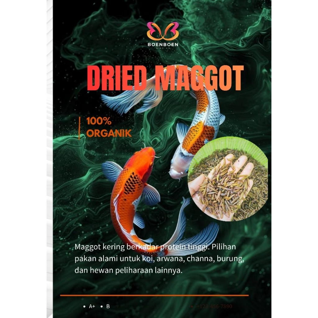 Dried maggot (Magot kering)
