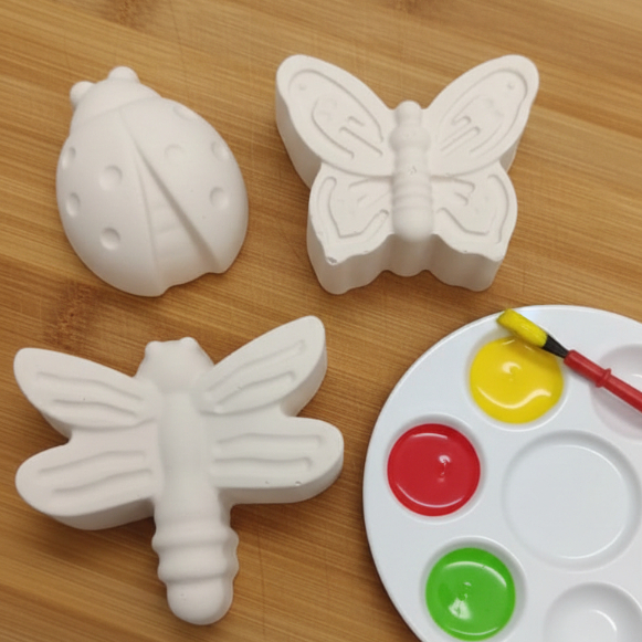 PAINT GYPSUM GIFSUM / PATUNG MEWARNAI GYPSUM / PAKET MEWARNAI PATUNG ANAK / GYPSUM SERANGGA