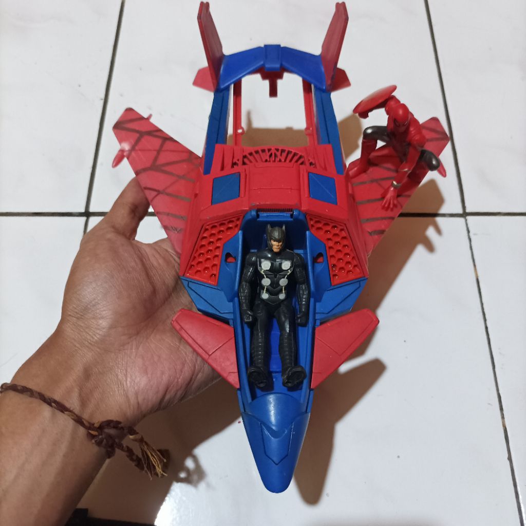 Hasbro Original Pesawat Spiderman Bonus Thor Mainan Action Figure